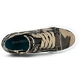 thumbnail image 4 of JENN ARDOR Women Sneakers Low Top Slip On Lace up Shoes Platform Wedge Sneakers Fashion Zipper Decor Canvas Flats Walking Running Shoes Size 6-10,Camouflage, 4 of 4