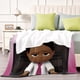 thumbnail image 4 of Bebé Jefe Niña Africana anti-pilling, suave, ligera, esponjosa y acogedora de lujo para hogar y cocina – Perfecta para niños y adultos,180X120cm, 4 of 6