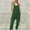 Army Green#loose jumpsuits for women, variant on Womens Jumpsuit 2025 Summer Casual Loose Rompers V Neck Sleeveless Spaghetti Strap Solid Color Baggy Long Pants Overalls Jumpers with Pocket Wine,M