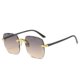 thumbnail image 5 of Gafas de sol cuadradas sin montura europeas y americanas, tendencia de moda, gafas de sol sin montura, gafas de sol de pasarela para tiro callejero para mujer, 5 of 6