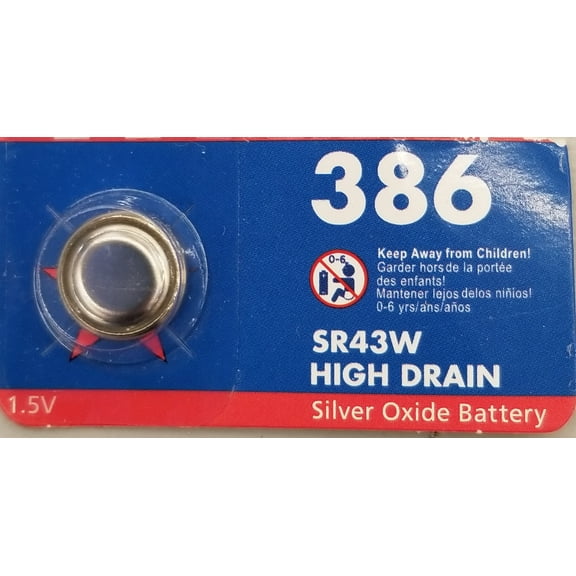 Mercury Free Silver Oxide Bat 386