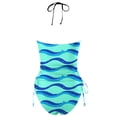 thumbnail image 4 of Women's Summer Print Two Piece Swimsuit Bikini Tops for Women Large Bust Supportive Bathing Suits for Juniors Two Piece Short Sleeve Swimsuit Women with Shorts Bathing Suit with Shorts for Women, 4 of 4
