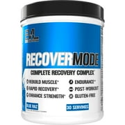 RecoverMode Post-Workout Supplement - Evlution Nutrition Complete Post Workout with BCAA, Electrolytes, Creatine, Beta-Alaninne, L-Carnitine & Glutamine - Muscle Recovery 30 Servings Blue Raz