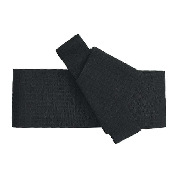 Cinturón tipo kimono obi para hombre, cómodo cinturón de poliéster japonés. Cuadrícula pequeña negra