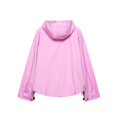 thumbnail image 3 of Womens Rain Jacket With Hood Waterproof Lightweight Packable Pullover Half Zip Rain Coat For Hiking Golf With Pocket, 3 of 8