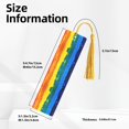 thumbnail image 3 of Kdxio Rainbow Colored Print Metal Tassel Bookmarks,Perfect Gift for Art Lovers and Bookworms Metal Bookmarks for Women, 3 of 8