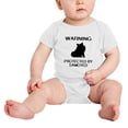 thumbnail image 2 of Warning: Protected by A Samoyed Dog Funny Baby Rompers Baby Clothes (White,12-18 Months), 2 of 5