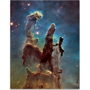 The Pillars Of Creation Art Photo from the Hubble Space Telescope- 11x14 Unframed Art Print - Great Gift For Space Lovers and Astronomers