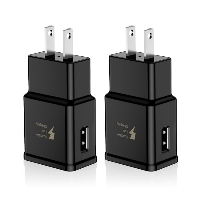 Adaptador de cargador de pared USB Alimu Adaptive Fast Charging, paquete de 2
