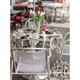 thumbnail image 5 of Outdoor Tablecloth with Umbrella Hole for Patio/Picnic/Party/Camping, Cat Waterproof Table Cloth Round Cover Washable, Vintage Geometric Abstract Polka Dot (Dia 54"), 5 of 8