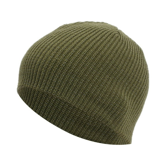 Dyfzdhu Men Women Baggy Warm Crochet Winter Knit Ski Beanie Skull Slouchy Caps Hat Green