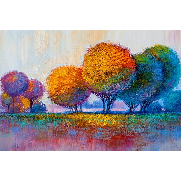 Taladro Pintura Diamante (DE0732) 5D DIY Kit de bordado de aceite de árbol completo (z1425) 45x60cm Hugtrwg Para estrenar