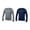Black / Navy / Grey, variant on Blank Activewear Pack of 5 Men's Long Sleeve T-Shirt, Quick Dry Performance fabric