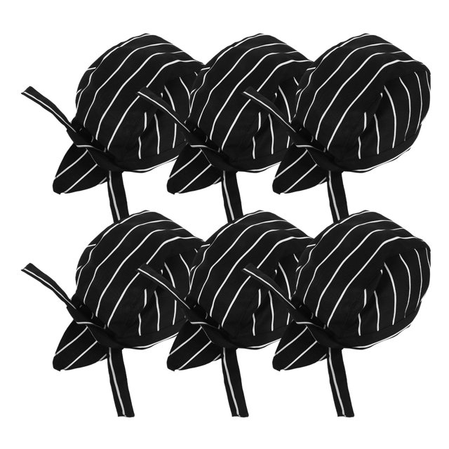 unbranded 6Ud Gorras Cocina Unisex Con Pañuelo Y De Secado Multicolor