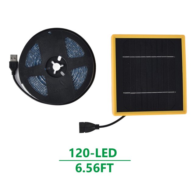 Tira de luces LED solares para cultivo de plantas, lámpara fito de espectro completo de 5V y 5W para cultivo de flores