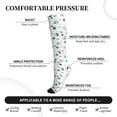 thumbnail image 2 of Rateoe Cartoon House Car Compression Socks for Women and Men 20-30mmHg-Circulation Support Socks Knee High Nurse Pregnant Running Medical and Travel Athletic, 2 of 7