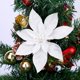 thumbnail image 2 of 10Pcs Christmas Glitter Artificial Poinsettia Flowers Xmas Poinsettia Artificial Wedding Flowers Decorations Xmas Tree Ornaments for Party Favors, 3.6inch, 2 of 4