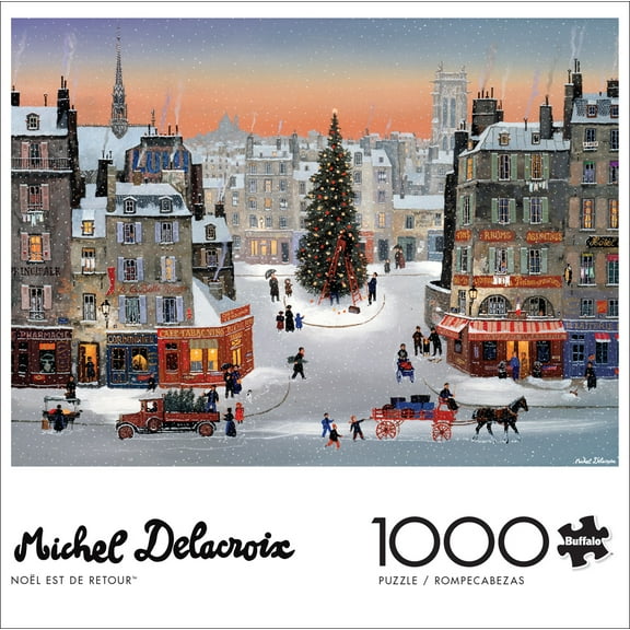 Buffalo Games 1000-Piece Michel Delacroix Noel Est De Retour Jigsaw Puzzle