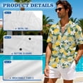 thumbnail image 5 of Yuyamidu Couples Vacation Outfits Matching Sets Lemon Dress for Women Maxi Dress with Pockets Mens Hawaiian Shirts Short Sleeve Beach Tropical Shirts Family Matching Vacation Clothes Men's L, 5 of 7