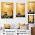 thumbnail image 4 of Designart "Melodic Yellow Old Carriage Cart I" Old American Cart Floater Framed Canvas Art Print, 4 of 5