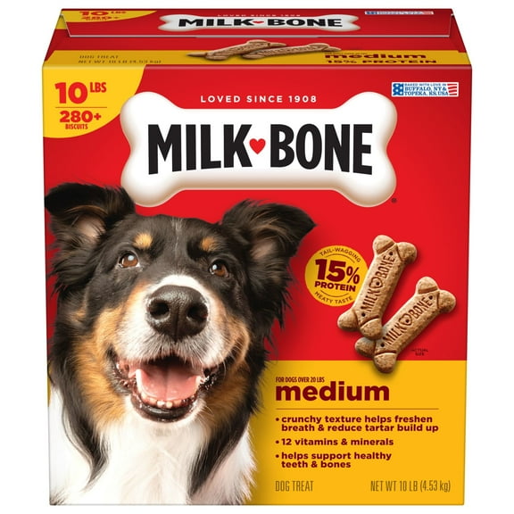 Milk Bone Original Biscuits, Medium Dog Treats, 10 Lb.