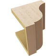thumbnail image 6 of 8"W x 8"D x 8"H Wide Van Buren Rough Cedar Woodgrain TimberThane Corbel, Primed Tan, 6 of 6