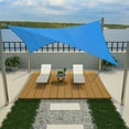 thumbnail image 3 of Shade&Beyond 6'X10' Rectangular Sun Shade Sail Canopy Tent - Durable Shade Cloth for Patio, Carport & Backyard UV Protection，Blue, 3 of 5