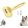 thumbnail image 2 of FEOLGEHLY New Pet Steam Brush Set for Dogs, Self-Cleaning Dog/Cat Grooming Brush, Multi-Function Pets Hair Removal Brushes for Home Use, Portable Dog Cat Grooming Brushes for Pets Owners (Yellow), 2 of 7
