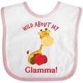 thumbnail image 3 of Inktastic Wild About My Glamma Boys or Girls Baby Bib, 3 of 4