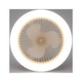 thumbnail image 2 of Dvkptbk Low Profile Ceiling Fan Light, Bladeless Ceiling Fan Remote/App Control, Flush Mount Ceiling Fan, Modern Enclosed Led Ceiling Fan 3 Colors Dimmable Multy Speeds Reversible Timing, 2 of 4