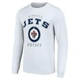 thumbnail image 2 of Men's Starter White Winnipeg Jets Logo Long Sleeve T-Shirt, 2 of 3