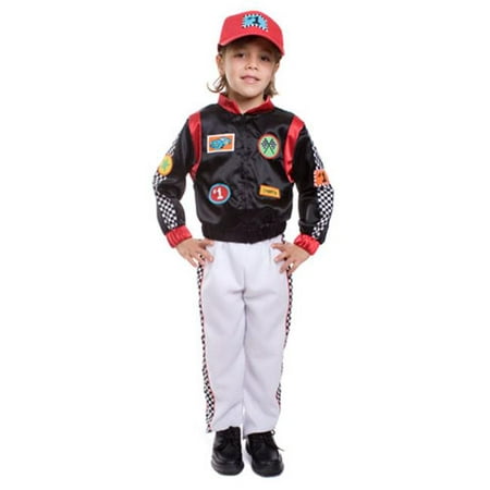 Dress Up America 507-T2 Child Race Car Driver Costume - Size T2
