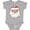 AC-Heather Grey, variant on Cute Santa Claus Face Boys or Girls Baby Bodysuit