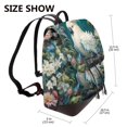 thumbnail image 2 of Fotbe Tropical Parrot Floral Artwork Mochila Bolso con Estampado para Mujer, Mochila Antirrobo de Nylon Impermeable, Bolsa Ligera de Hombro, 2 of 4