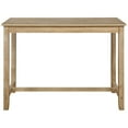 thumbnail image 3 of Riverbay Furniture 36" Wood Counter Height Pub Table in Distressed Brown, 3 of 6