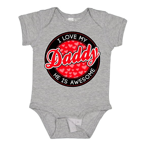 Inktastic I love my daddy Boys or Girls Baby Bodysuit