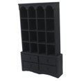 thumbnail image 2 of Estantería para casa de muñecas, accesorios de mobiliario, juego de simulación, decoración, armario versátil, mini estantería para casa de muñecas Negro, 2 of 5