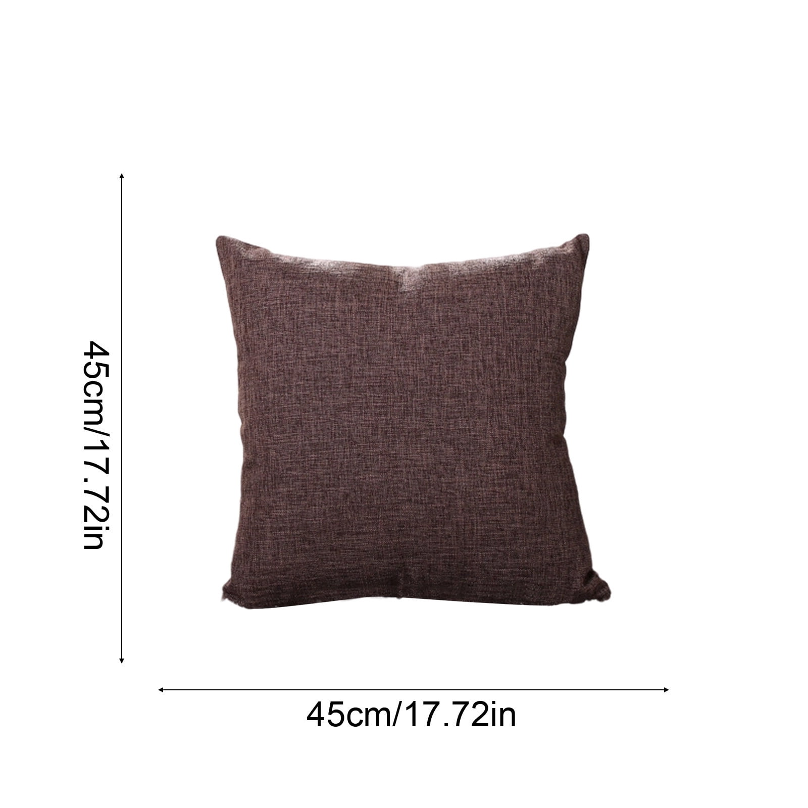 Linen Throw Pillow Cushion Cover with Insert Decorative Pillow for Sofa Couch Bed Living Room Bedroom Outdoor Patio Home Decor Accent Pillow 18x18 Inch Pillow with Zipper