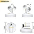 thumbnail image 2 of KEWITY Wireless Battery Operated Wall Lights Indoor Dimmable LED Spotlights, 2 of 3