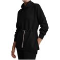 thumbnail image 1 of Ichuanyi liquidación de mujeres nuevas de otoño e invierno cintura con cordón lámpara de manga delgada de manga larga sudadera ICHUANYI WER202308212772, 1 of 3