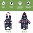thumbnail image 6 of Haiem Pixel Heart Winter for Winter Dog Hoodie Sweatshirts with Pockets Warm Dog Clothes for Small Dogs Chihuahua-X-Large, 6 of 7