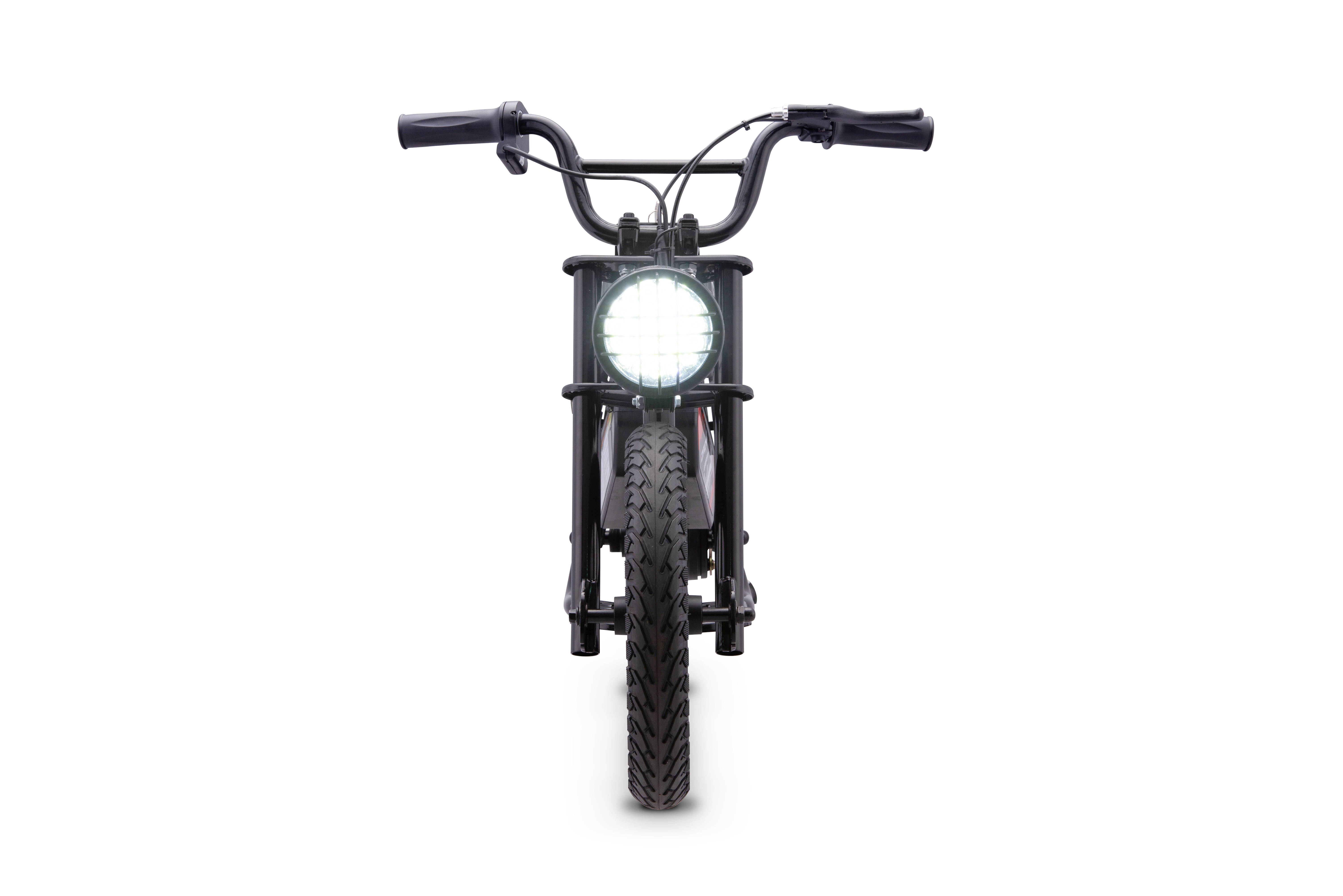 Droyd Weeler Electric Mini Bike for Kids 6-12 - 24V 8Ah Battery, 6-10 MPH, Up to 8 Miles, LED Lights