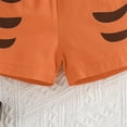 thumbnail image 4 of ZACPNCV Boys Two Piece Sets Short Sleeve Tshirts and Drawstring Shorts With Pockets Summer Outfits Orange 12-18 Months, 4 of 9
