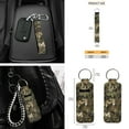 thumbnail image 7 of Yuyamidu Camo Hunting Car Seat Cover Set 16 PCS Wood Steering Wheel Cover Seat Belt Cushion Pad Gear Shift Hand Brake Cover Rearview Mirror Cover Coasters Keychain Sun Shade for SUV Van Truck, 7 of 7