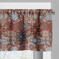 thumbnail image 5 of Ambesonne Brown Valance & Curtain, Victorian Mandala, 55"x36", Multicolor, 5 of 6