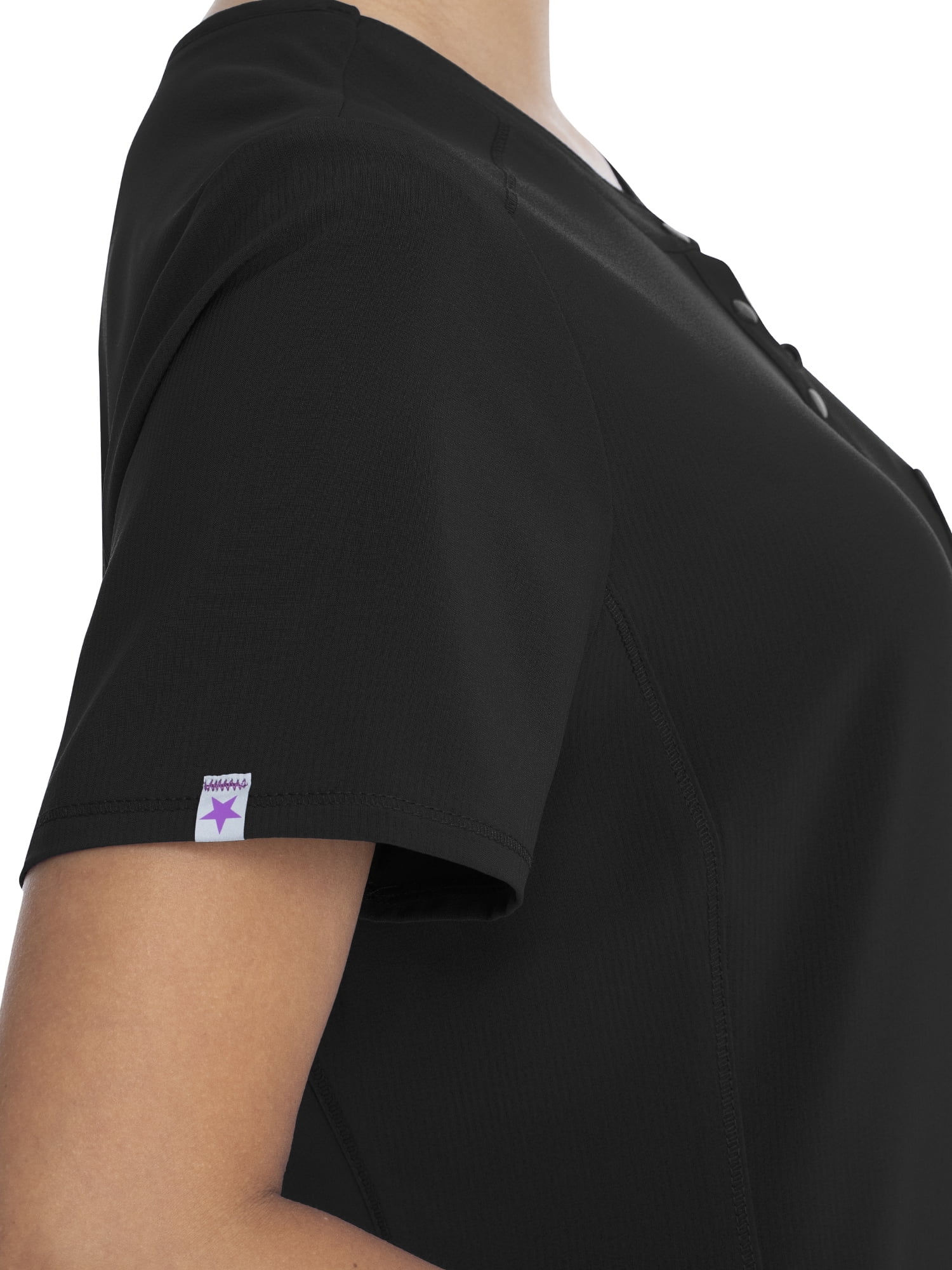 Scrubstar Women's Supreme Stretch Antimicrobial V-Neck Placket Scrub Top WM01T902