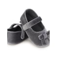 thumbnail image 5 of Baby Girls Soft Sole Cloth Shoes T-Strap Mary Jane for Infant Prewalkers Toddler, 5 of 6