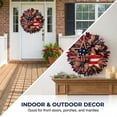 thumbnail image 3 of Patriotic Eagle Wreath for Front Door | 4th of July Memorial Wreath | Red, White & Blue Door Wreath for Indoor & Outdoor Holiday Decor, 3 of 8