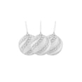 thumbnail image 2 of 3ct White and Silver Beaded and Glittered Confetti Shatterproof Christmas Ball Ornaments 3" (75mm), 2 of 2