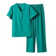 thumbnail image 3 of Set de uniforme de enfermería Strade Fareast Limited para hombres y mujeres M Verde, 3 of 8